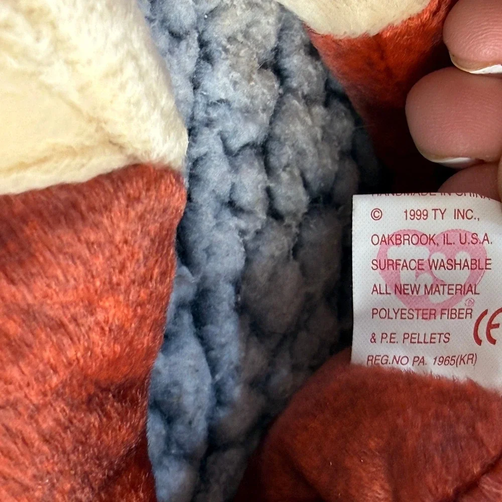 Ty Beanie Baby Schweetheart the Orangutan Red Monkey Plush Vintage 1999